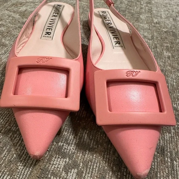 Pink Slingback Flats Roger Vivier - Picture 4 of 8